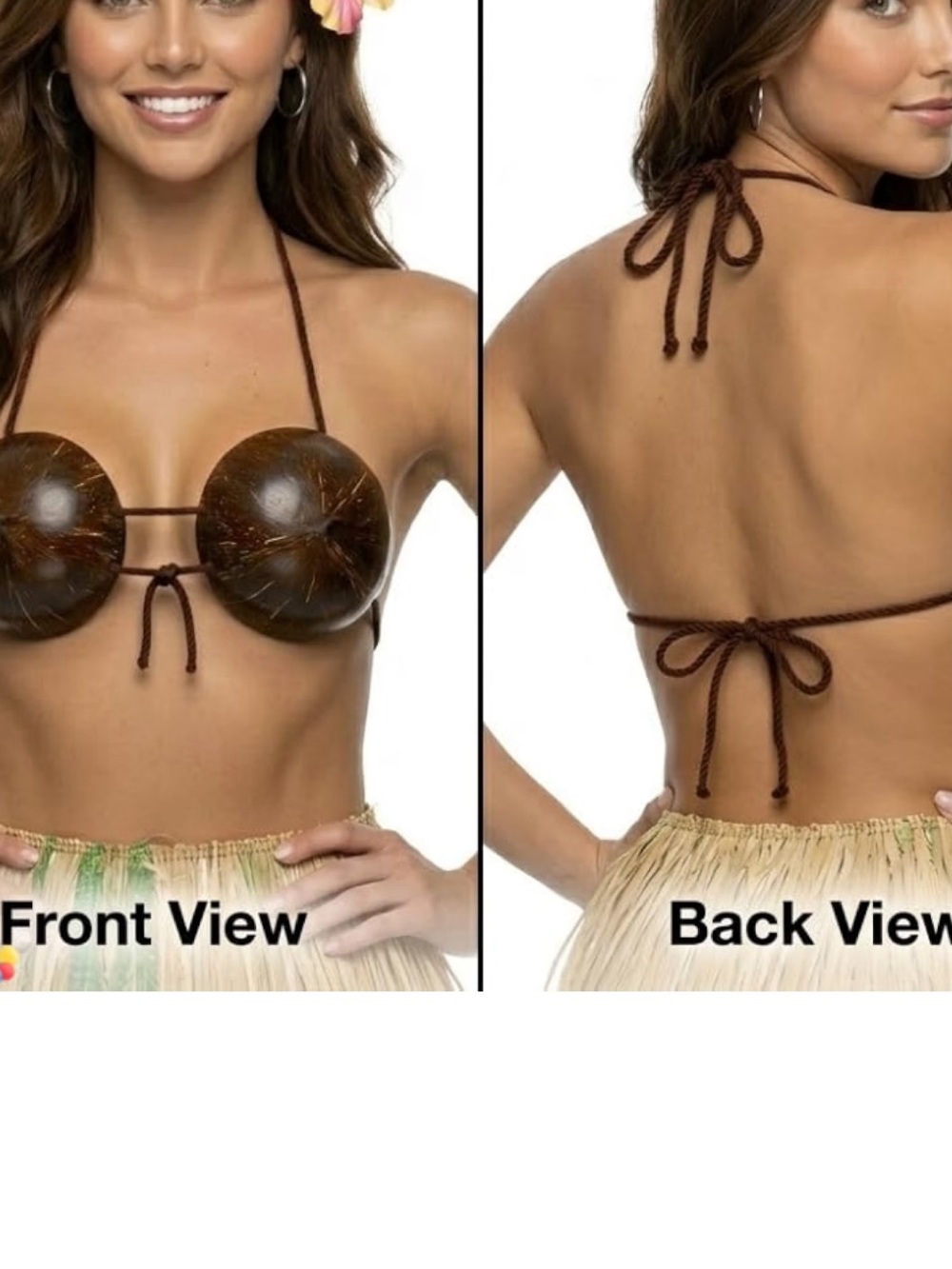 Coconut Cup Hawaiian Bikini Top NEW